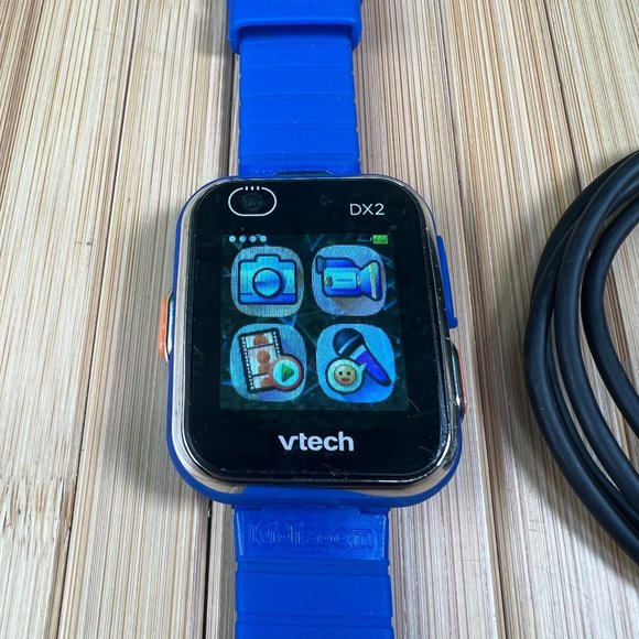 VTech KidiZoom Smartwatch DX2 Smart Watch for Kids Blue With Charging Cable - Picture 3 of 8